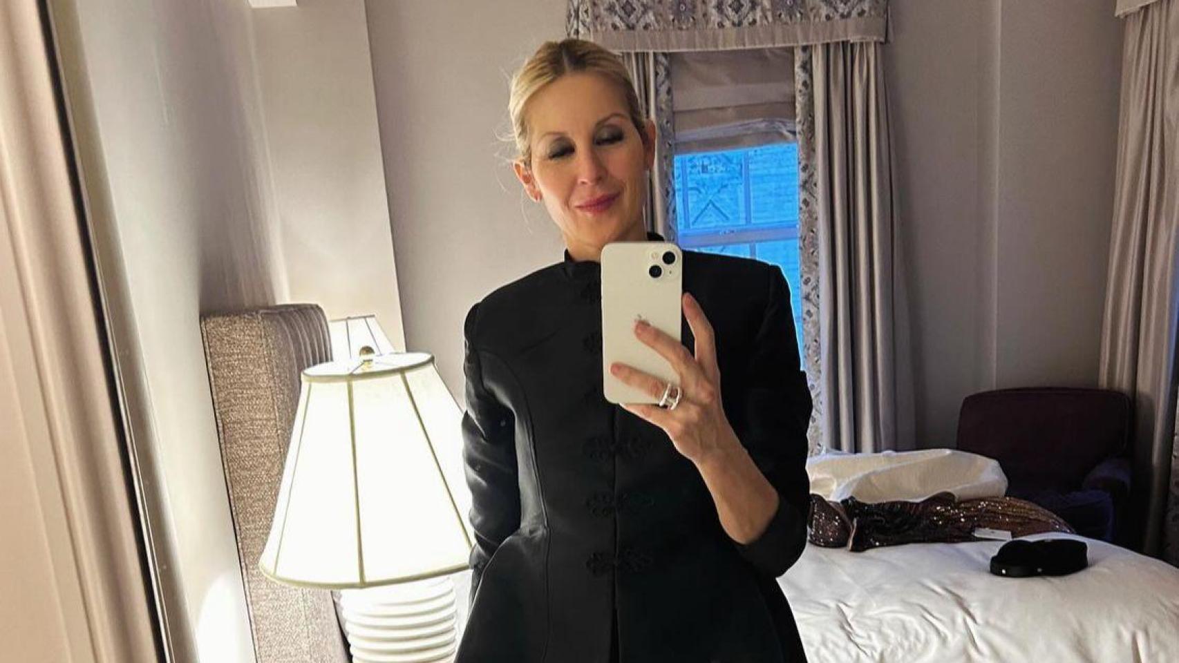 Kelly Rutherford vuelve a demostrar su amor por la moda española con un conjuntazo de Laganini