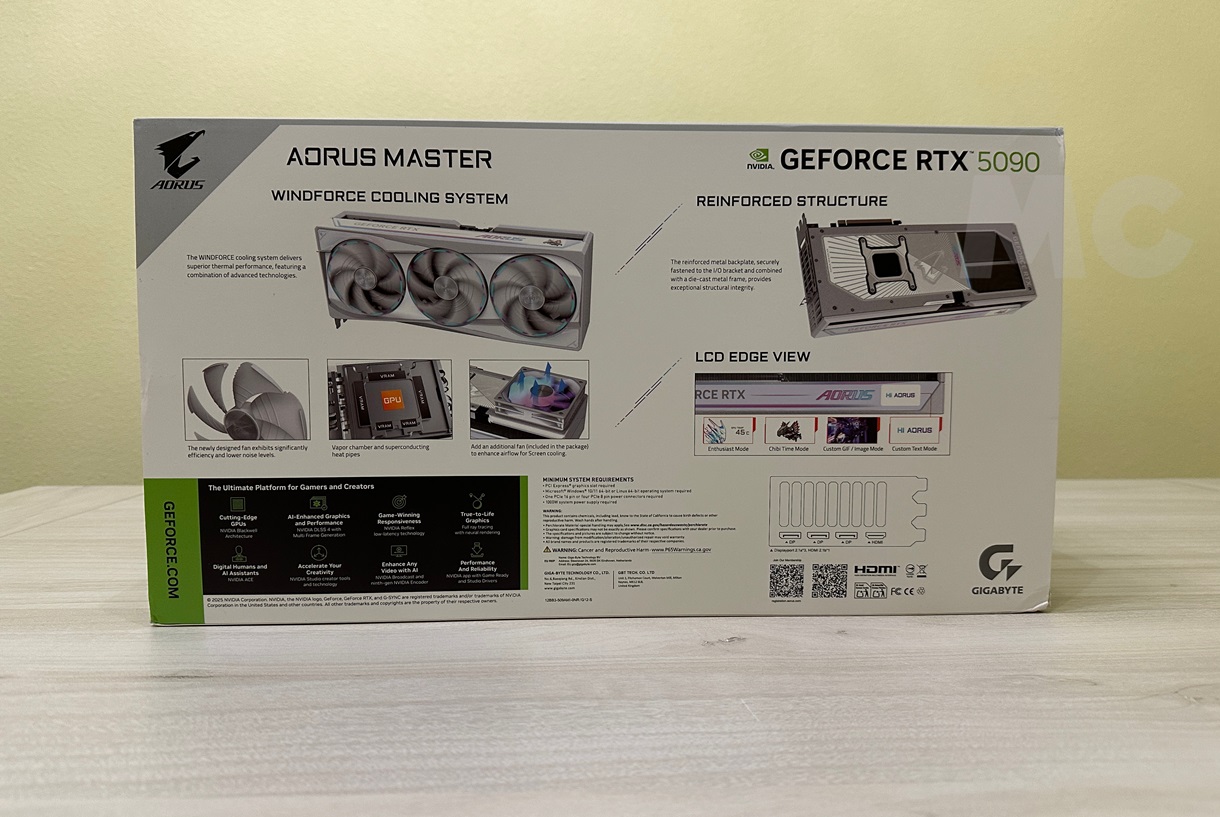 AORUS GeForce RTX 5090 MASTER ICE