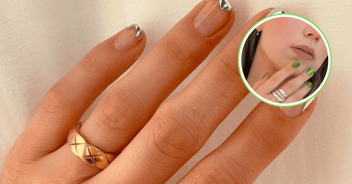 Las ‘Chrome nails’ es la manicura metalizada más versátil del 2025