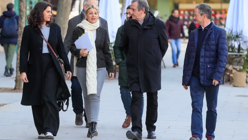 Yolanda Díaz se reúne con el presidente y el secretario general de Gestha