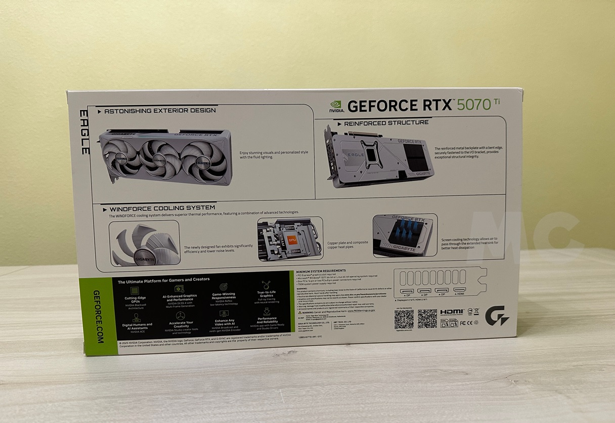 GeForce RTX 5070 Ti EAGLE OC ICE SFF 16G