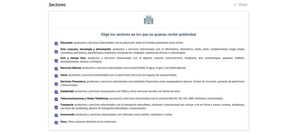 Detener el departamento de exclusión en la lista de publicidad