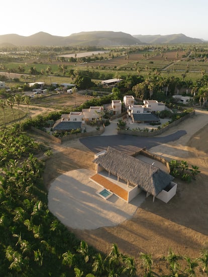 Vista aérea del Proyecto Palmita, en Baja California sobre (México).