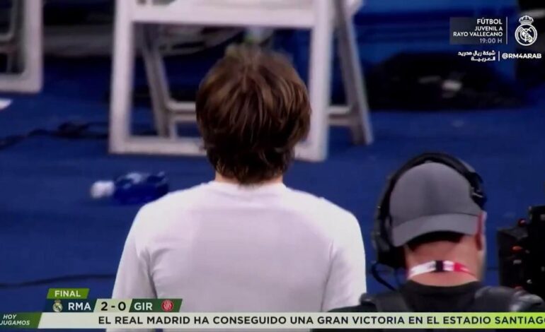 El bonito gesto de Modrić con una chica croata