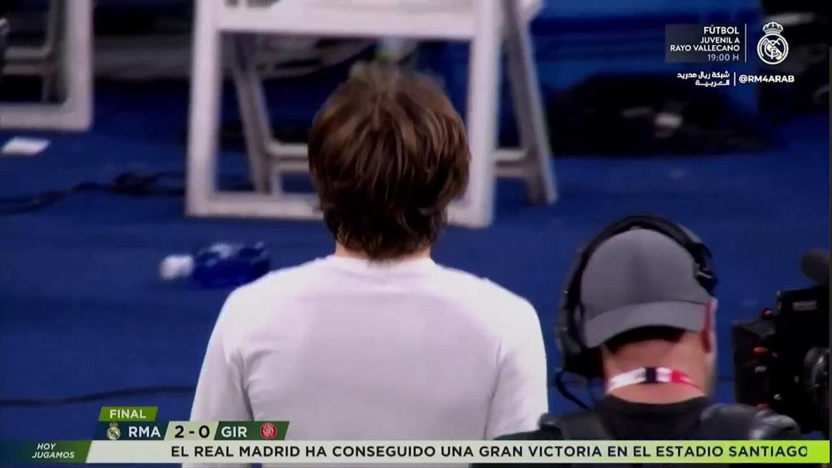 El bonito gesto de Modrić con una chica croata