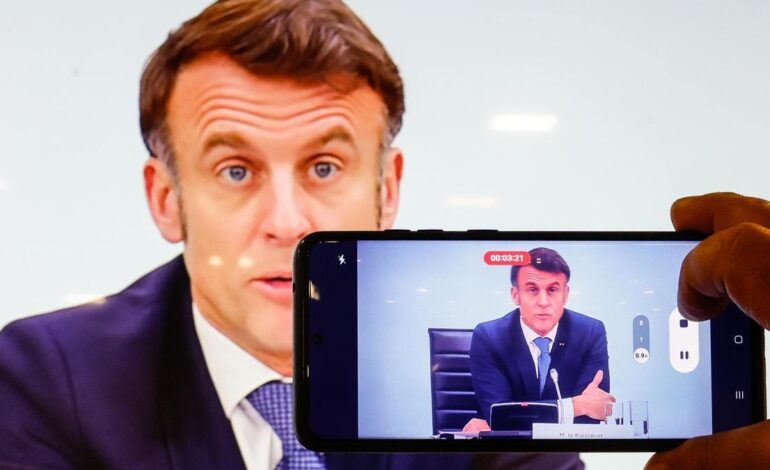 «Estamos entrando en una nueva era», Macron advierte del riesgo de una guerra más allá de Ucrania