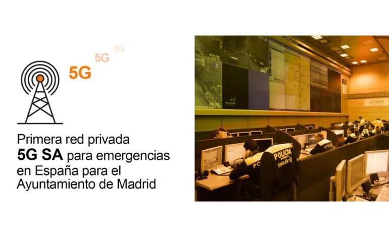 El Ayuntamiento de Madrid y Orange impulsan la primera red privada 5G para emergencias de España