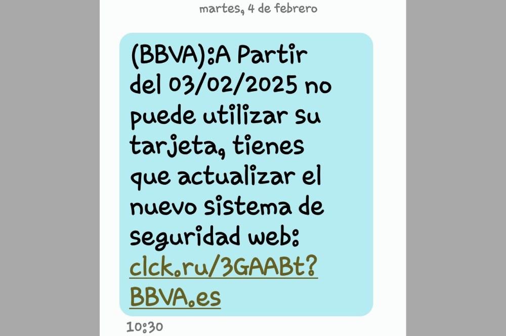 SMS Spam reemplaza a BBVA