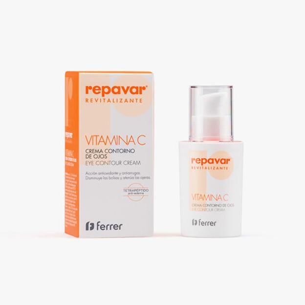 Repare la crema de ojos de vitamina C Revitalin.