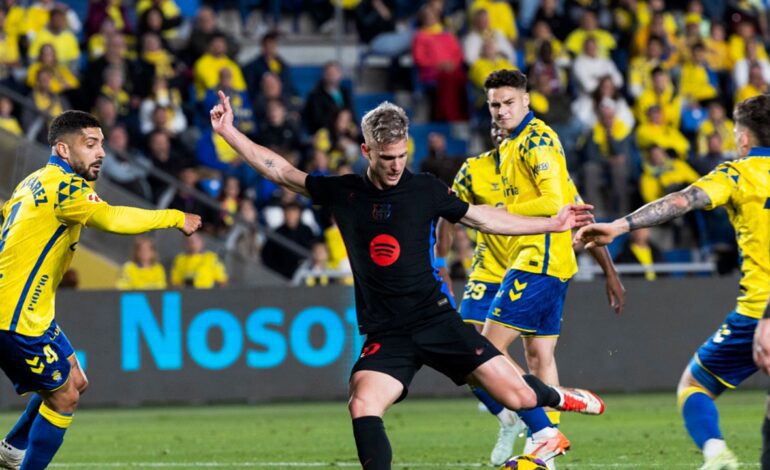 El fabuloso ‘recorte’ de Dani Olmo en la victoria del Barça ante Las Palmas