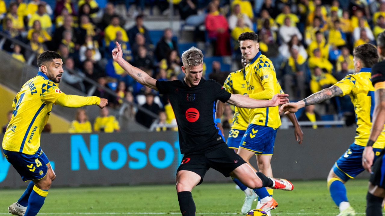 El fabuloso ‘recorte’ de Dani Olmo en la victoria del Barça ante Las Palmas