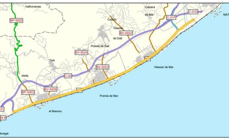 Generalitat y Estado retoman la pacificación de la N-II en el Maresme con 384 millones