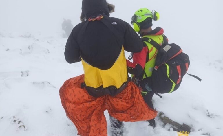 Rescatan a un joven montañero herido en el pico Peñalara en San Ildefonso (Segovia)