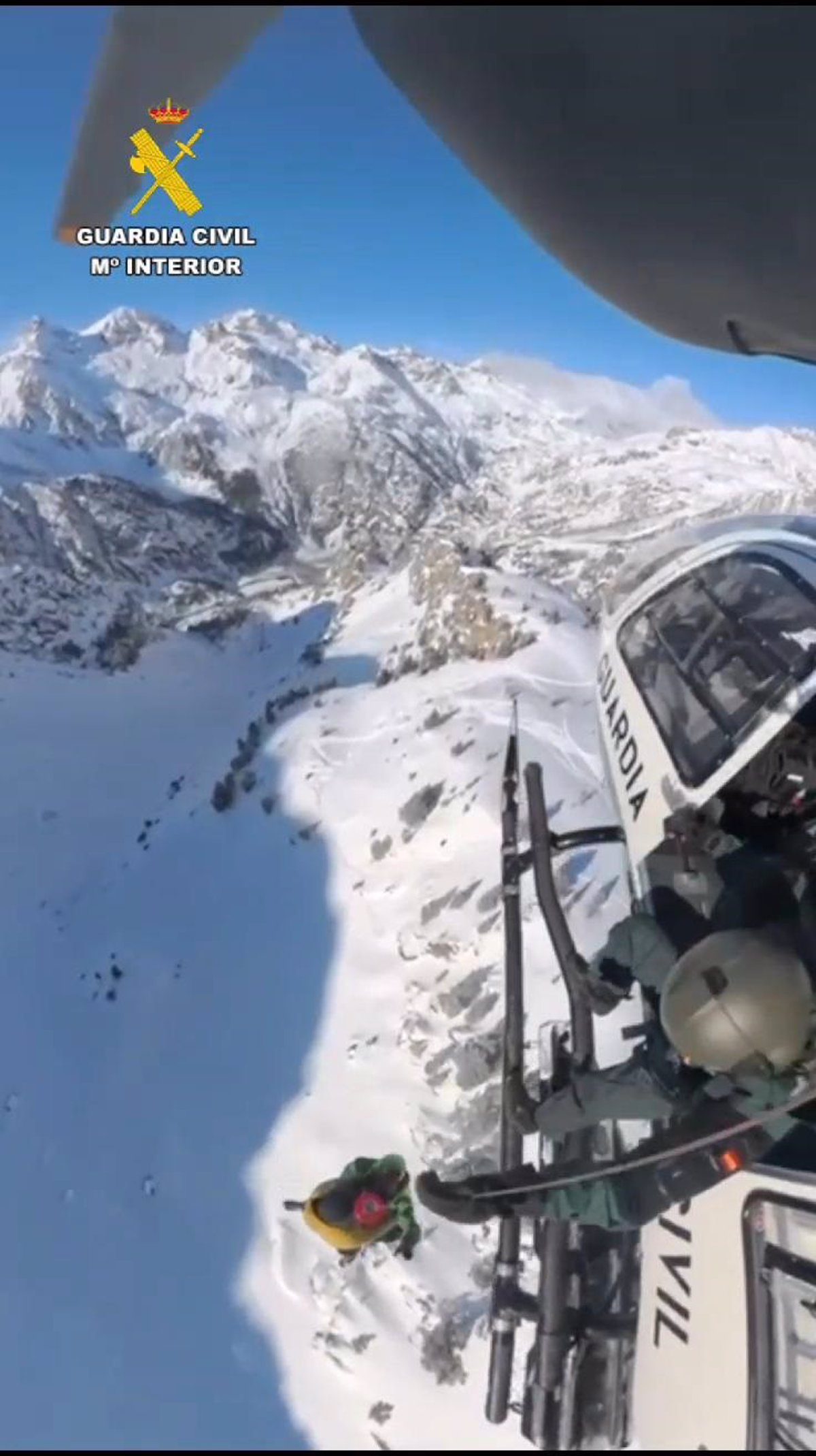 Los GREIM rescatan a cinco esquiadores en el Pirineo durante el fin de semana