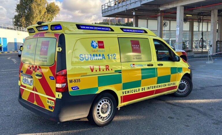 En estado crítico un joven al golpearse en la cabeza y entrar en parada cardiaca cuando jugaba al fútbol en Alcobendas