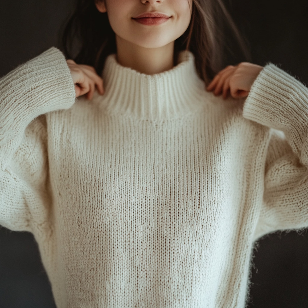 Mujer con un jersey - Imagen: Grupo Zinet Media