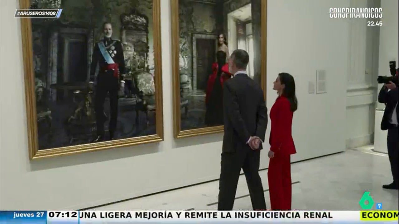 La reacción del rey Felipe y la reina Letizia al ver los retratos de Annie Leibovitz