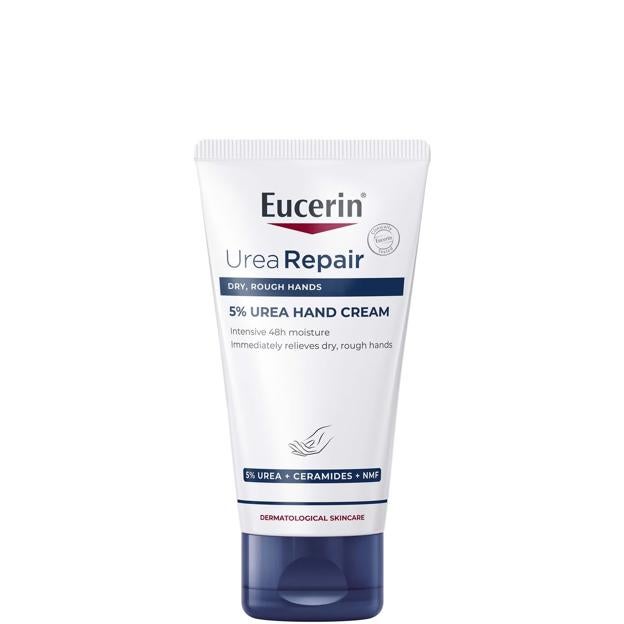 Eucerin Uarepair más crema de manos para un 5% de urea.