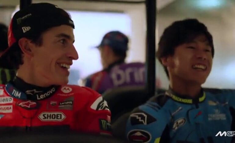 El cachondeo entre el joven Ai Ogura y Marc Márquez: «Eres el héroe»