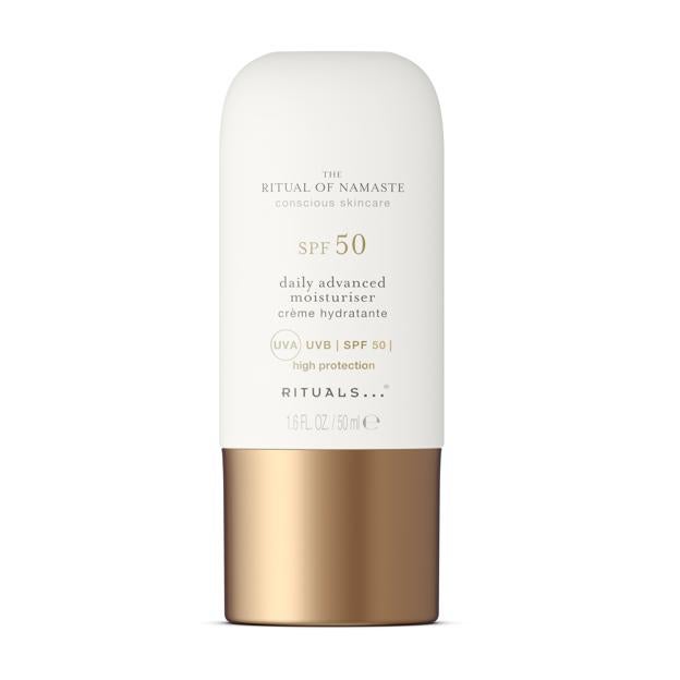 La humectante avanzada SPF 50 avanzada de rituales. Precio: 34.90 euros.