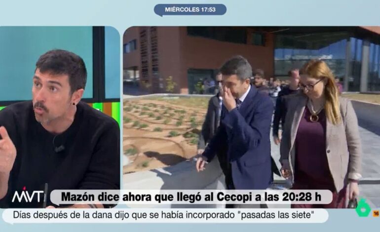 Ramón Espinar recuerda la moción de censura a Mazón: "Si sigue siendo presidente es porque PP y Vox han decidido apoyarle"