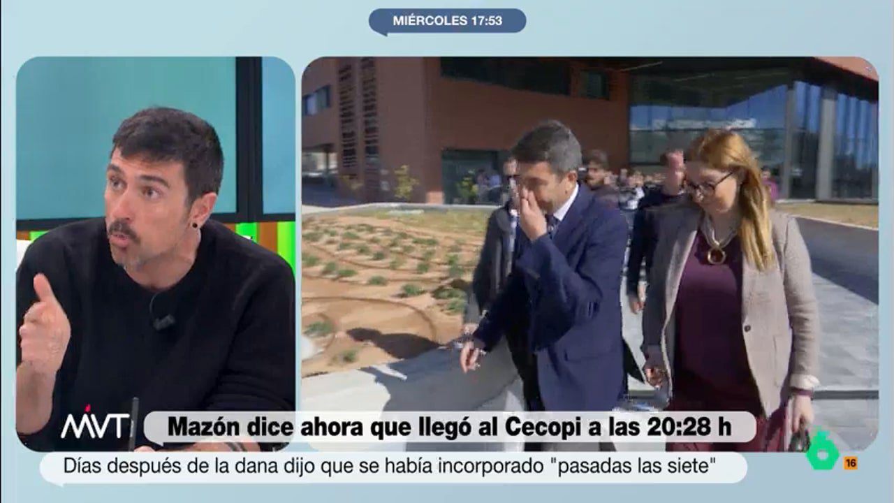 Ramón Espinar recuerda la moción de censura a Mazón: "Si sigue siendo presidente es porque PP y Vox han decidido apoyarle"