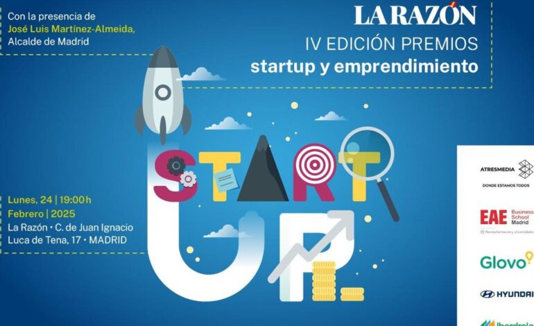 Siga en directo la IV Edición de Premios Startup y Emprendimiento de LA RAZÓN