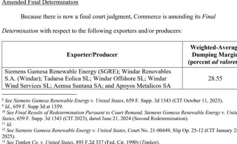 Las renovables españolas sancionadas por Trump podrían esquivar la tasa «antidumping» con sus fábricas americanas