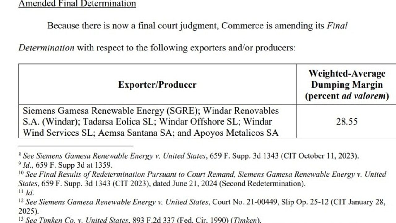 Las renovables españolas sancionadas por Trump podrían esquivar la tasa «antidumping» con sus fábricas americanas