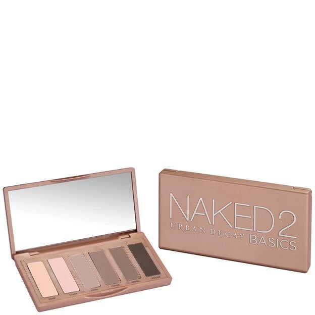 Paleta de sombras de ojos desnuda y desnuda 2 Tirra Tonos de Urban Decay.