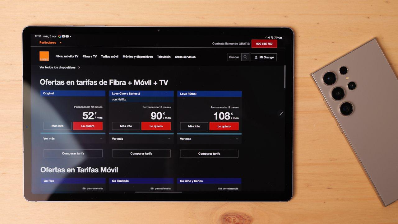 Orange esconde una tarifa en su web con dos líneas ilimitadas, WiFi 7, Orange TV y Netflix por 44€ al mes