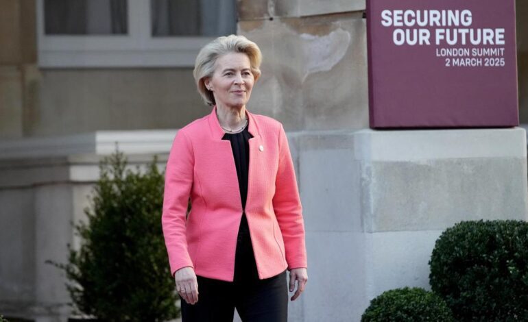 Von der Leyen promete más gasto en defensa porque «la debilidad genera más guerra»