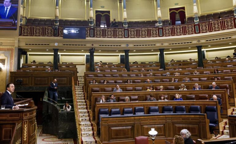 Albares elude en el Congreso hablar de armas mientras pide apoyo a la oposición para los planes de seguridad