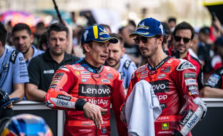 Ducati reconoce que Bagnaia está en problemas con Marc Márquez