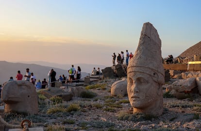 Mount Nemrut, Patrimonio Mundial de la UNESCO desde 1987, en el distrito turco de Kahta.