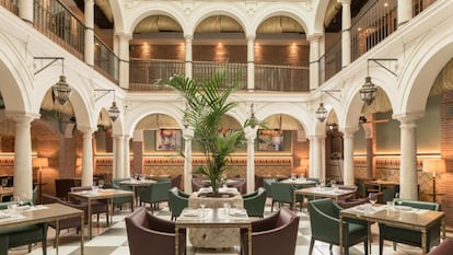 Interior del Hotel Boutique Palacio Solecio en Málaga.