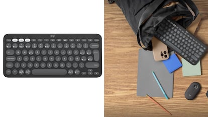 LOS COLLOS DE AMAZON EN EL DÍA: Logitech Portable Keyboard con diseño ergonómico.