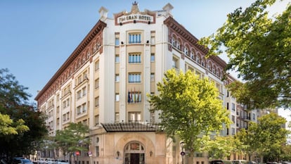 Exterior del Gran Hotel en Zaragoza.