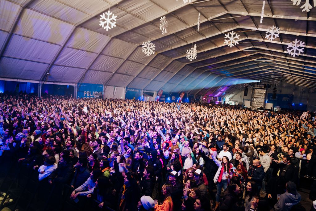 Una carpa calentada será el escenario de todos los conciertos.