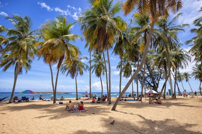 La playa El Escambrón, en el Viejo San Juan. 