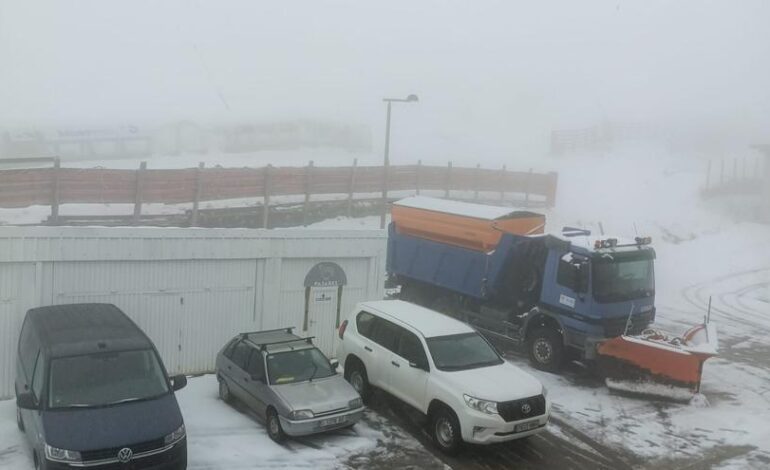 Así se preparan las pistas en la estación de esquí de Pajares