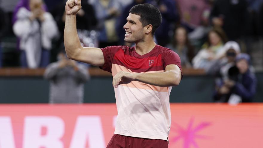 Alcaraz puede con Cerúndolo y ya está en las semifinales de Indian Wells