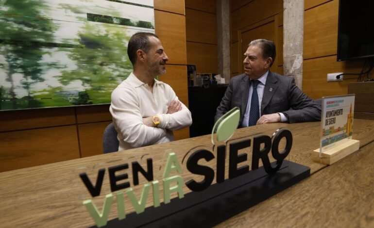 Siero da su apoyo a Oviedo como Capital Europea de la Cultura y se lo pide a Canteli para la ubicación de la ciudad deportiva del Real Oviedo