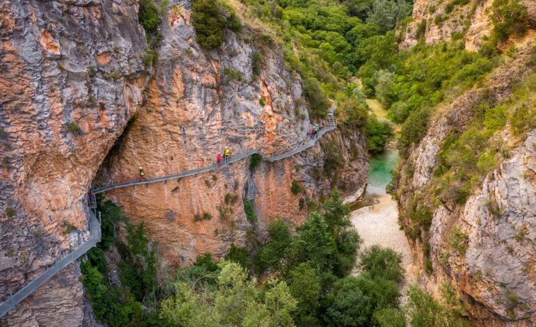 el cañón del río Vero en Huesca