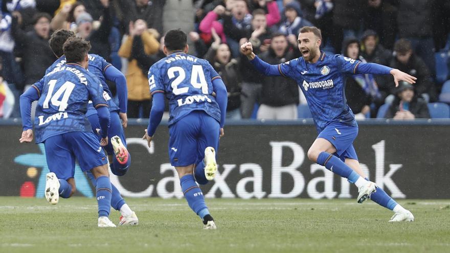 El 1-1 del Getafe en el Getafe 2-1 Atlético de la jornada 27 de LaLiga EA Sports