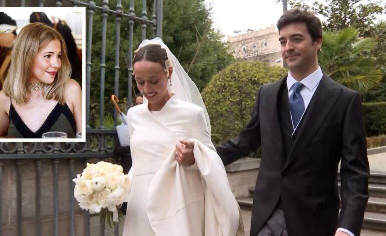 Celia Vega-Penichet, la sobrina de Ana Obregón, no se pierde la boda del hijo de Alberto Ruiz-Gallardón con Nerea Zabala