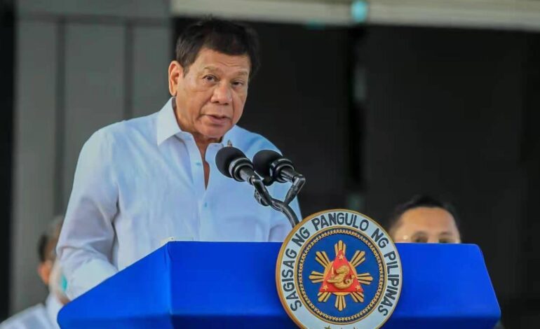 El expresidente filipino Rodrigo Duterte, detenido por orden de la Corte Penal Internacional por crímenes contra la humanidad