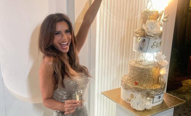 Imágenes del día: el fiestón de Eva Longoria en su 50 cumpleaños, con Marc Anthony, Gloria Estefan, Lele Pons y muchos rostros conocidos