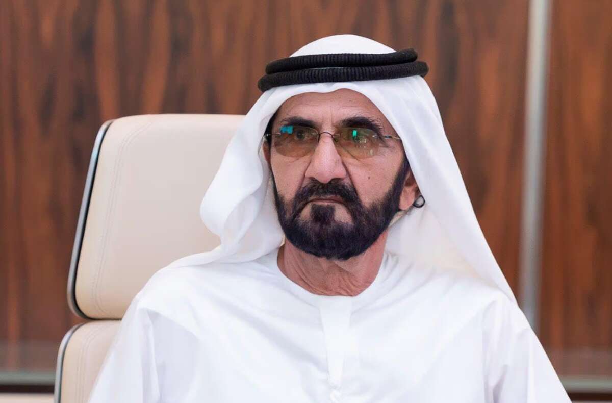 Mohammed bin Rashid Al Maktoum, actual ministro de defensa, primer ministro y vicepresidente de los Emiratos Árabes Unidos