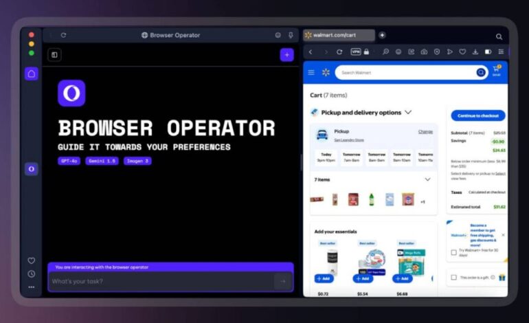 Opera prueba Browser Operator, su agente inteligente